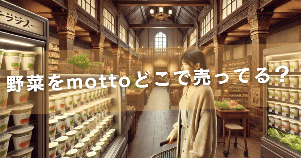 野菜をMOTTOはどこで売ってる？