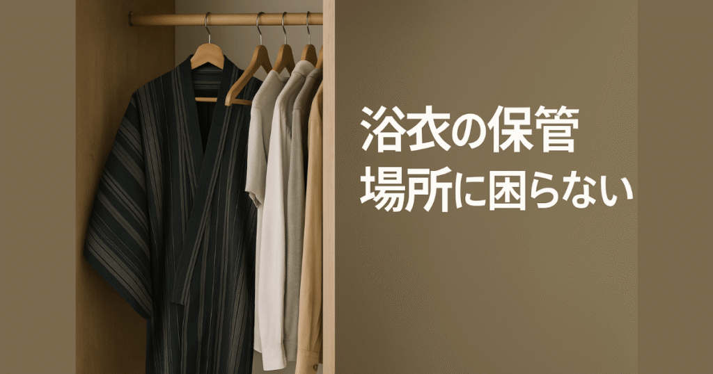 AnotherADdressでかっこいいブランド浴衣をレンタルする5つのメリット③保管場所に困らない
