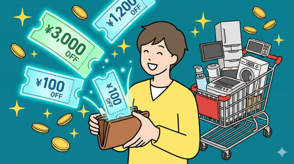 見逃し厳禁！最大3,000円OFFクーポン